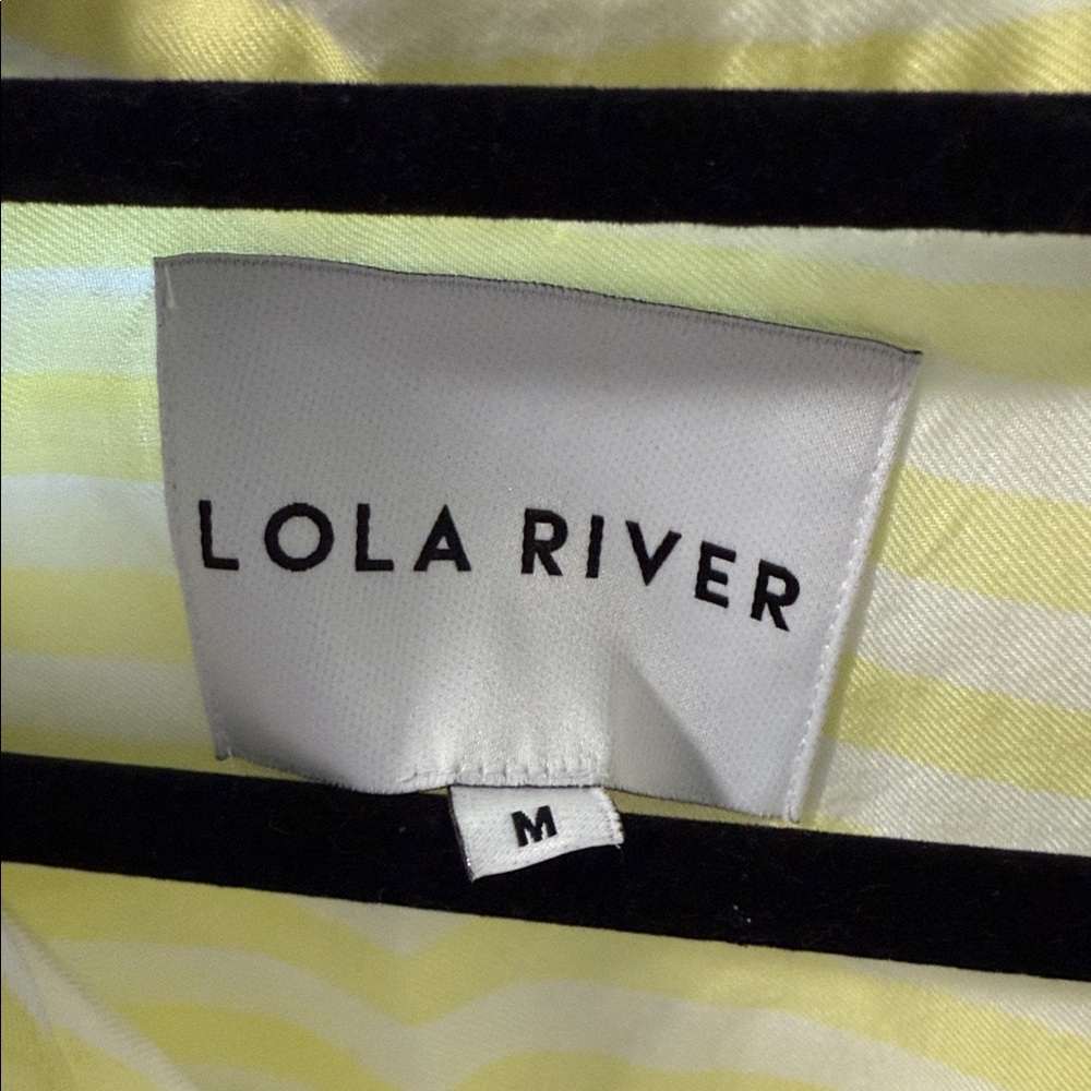 ⭐️Lola River Yellow Striped Button-Up Shirt - Picture 2 of 3